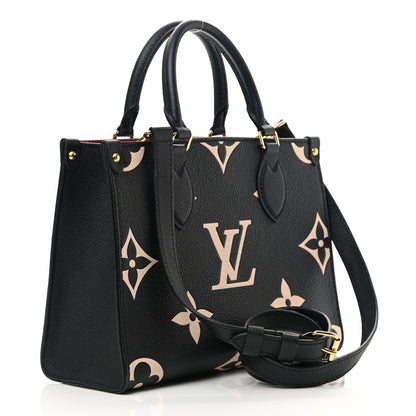 Louis Vuitton Empreinte Monogram Giant Onthego PM Black Beige 3 of 10