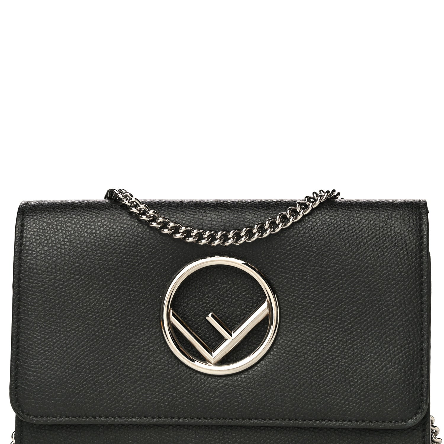 Fendi Vitello Cruise F is Fendi Wallet on Chain Black 9 of 17