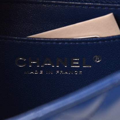 Chanel Lambskin Quilted Mini Square Flap Blue 6 of 8