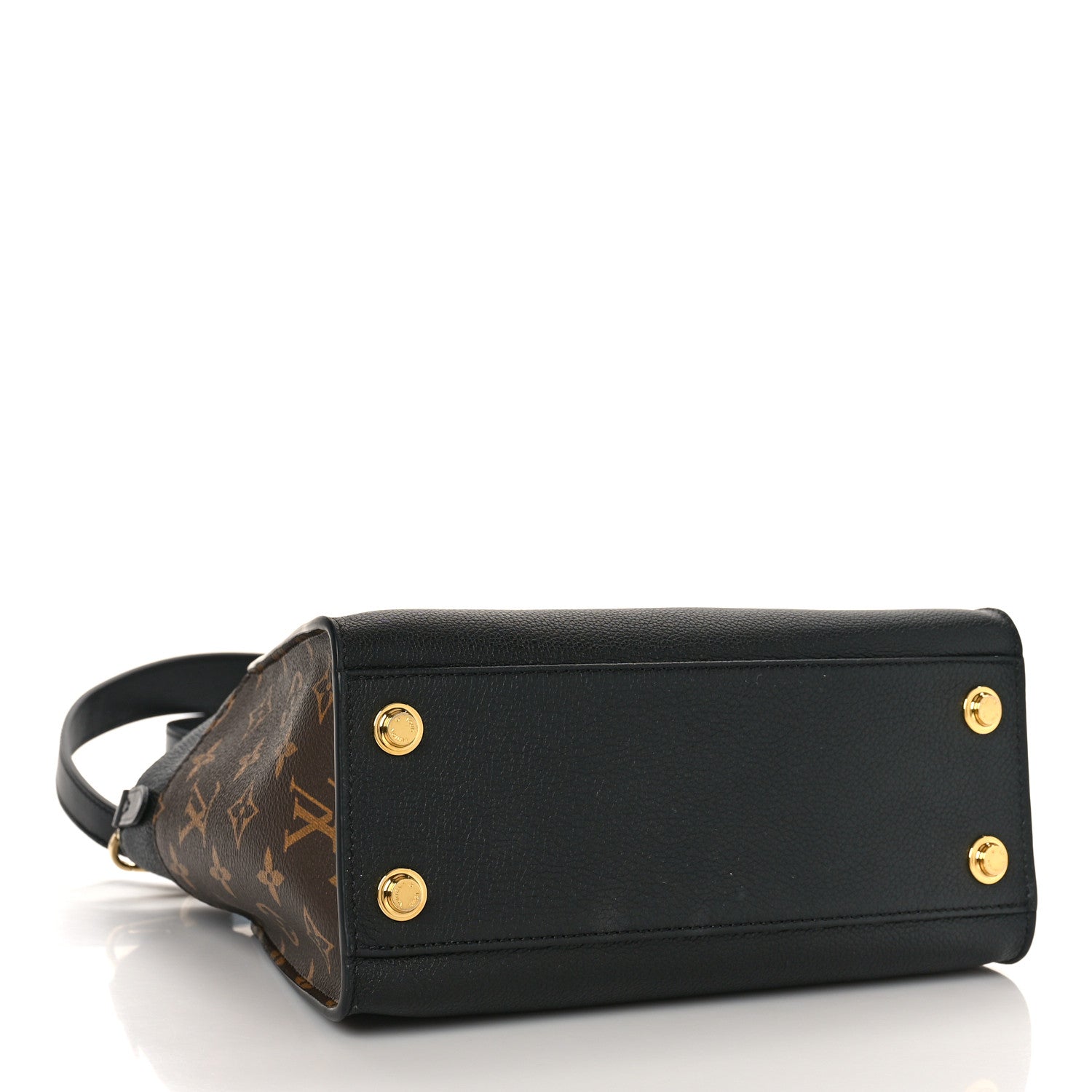 Louis Vuitton Calfskin Monogram On My Side PM Black 4 of 8