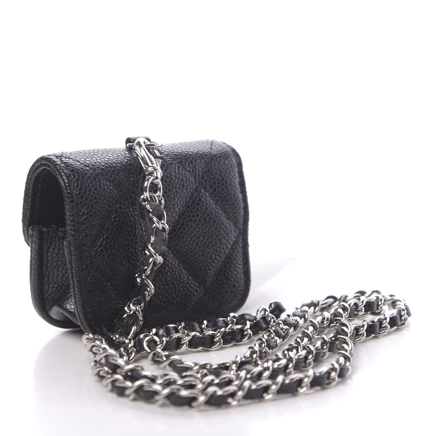 Caviar Quilted Airpods Pro Case Black