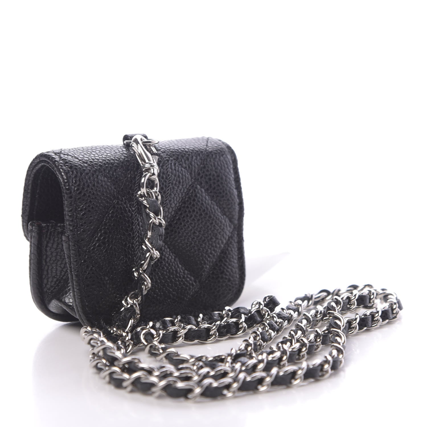 Chanel Caviar Quilted Airpods Pro Case Black 3 of 10