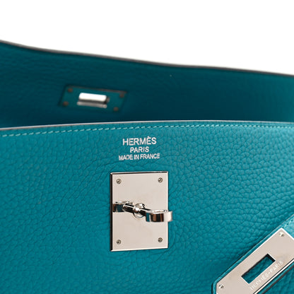 Hermes Togo Kelly Retourne 35 Turquoise 6 of 11