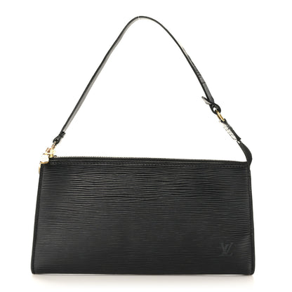 Louis Vuitton Epi Pochette Accessories 24 Black 1 of 9