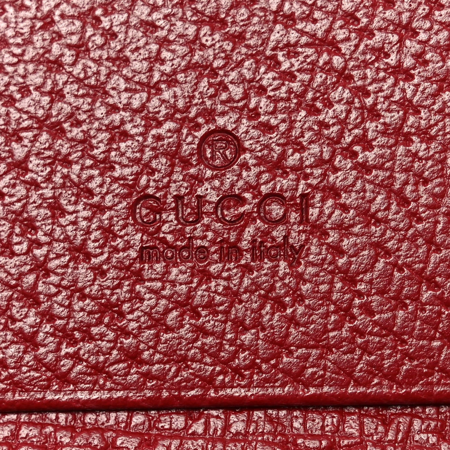 GG Supreme Monogram Tian Card Case Beige Multicolor Red