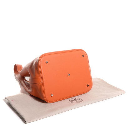 Hermes Taurillon Clemence Picotin Lock TGM Orange 4 of 12
