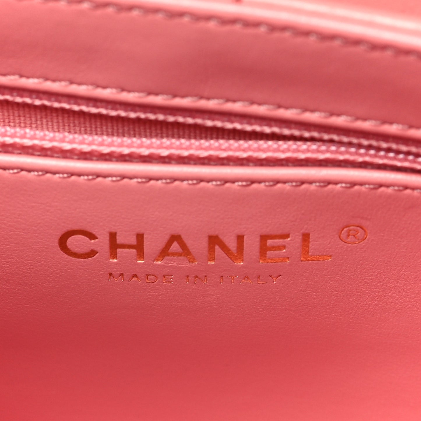 Shiny Aged Calfskin Quilted Nano Kelly Shopper Coral Pink