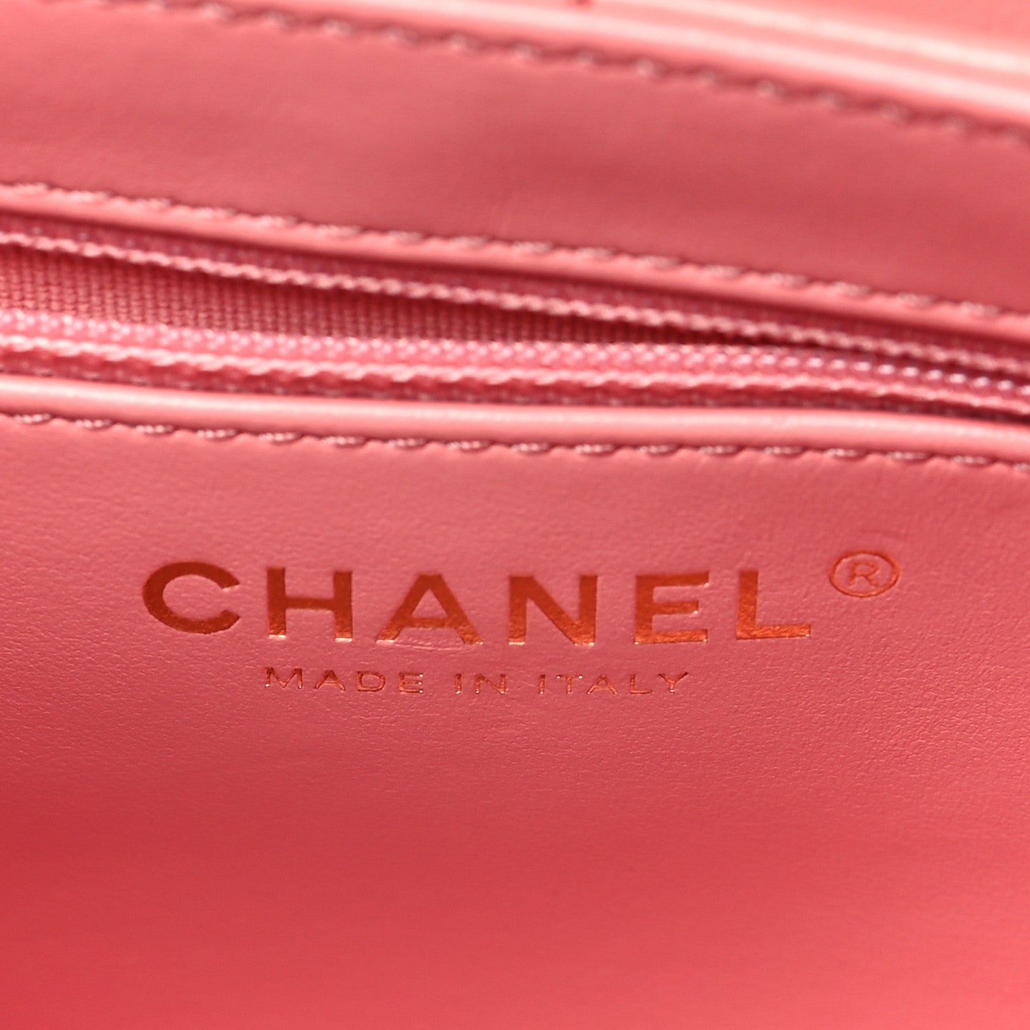 Chanel Shiny Aged Calfskin Quilted Nano Kelly Shopper Coral Pink 6 of 10