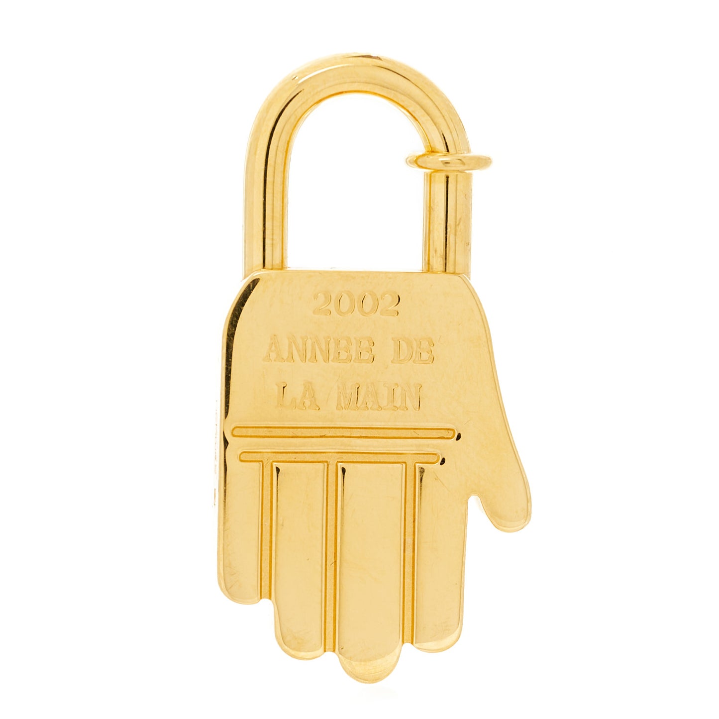 Gold Plated Annee De La Main Cadena Lock