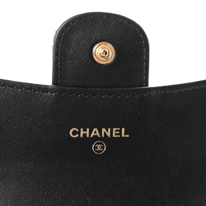 Chanel Calfskin Crocodile Embossed Graffiti 2.55 Cocodile Reissue Flap Card Holder Black Gold Black Gold 6 of 8