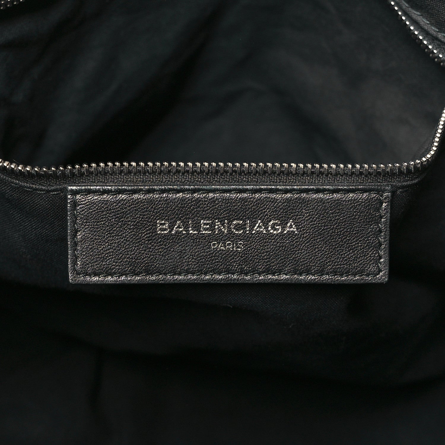 Balenciaga Chevre Silver Metallic Edge Hardware Velo Black 6 of 10