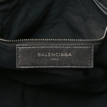 Balenciaga Chevre Silver Metallic Edge Hardware Velo Black 6 of 10