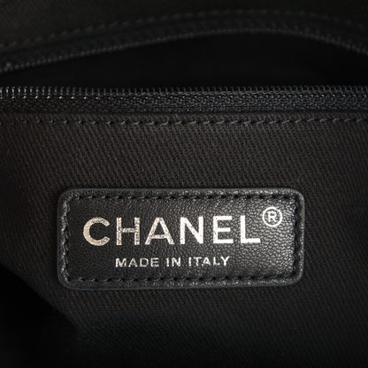 Chanel Woven Straw Raffia Small Deauville Messenger Grey 7 of 8