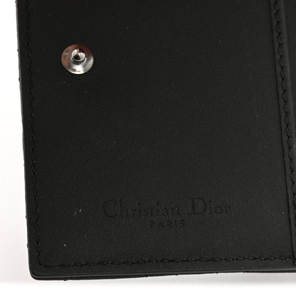 Christian Dior Ultra Matte Calfskin Small Lady Dior Flap Card Holder Black 6 of 8