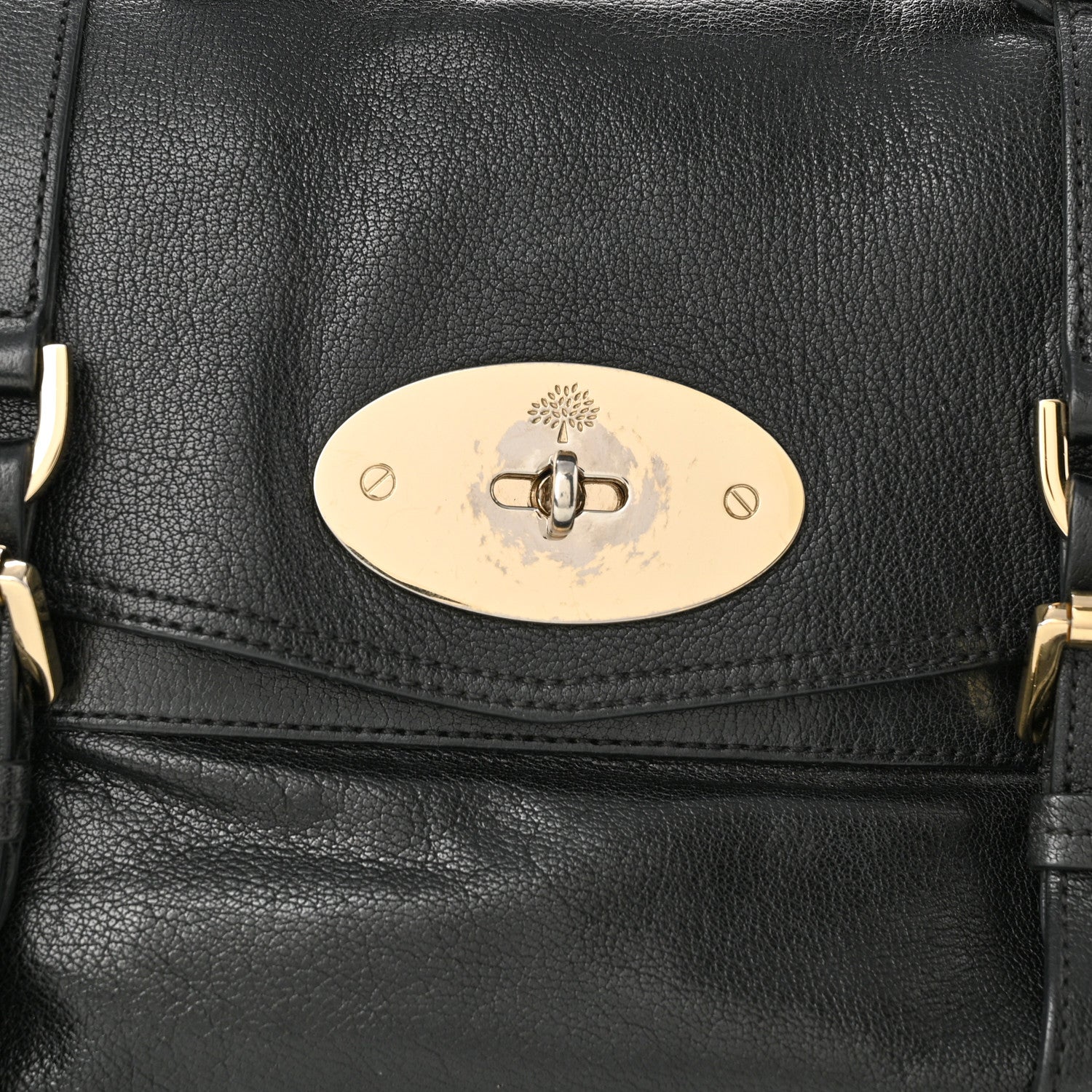 Mulberry Polished Buffalo Medium Alexa Black 12 of 14