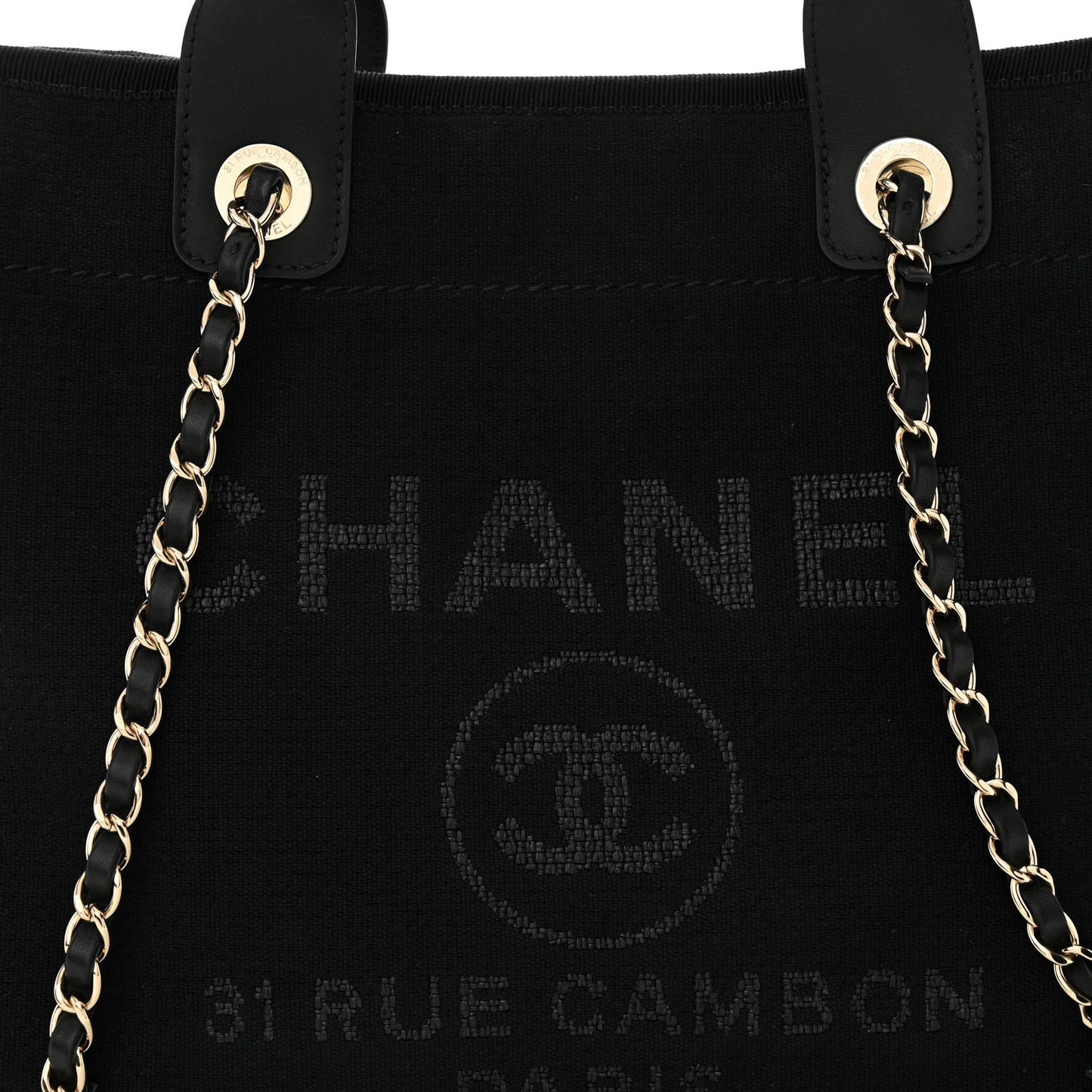 Mixed Fibers Small Deauville Tote Black