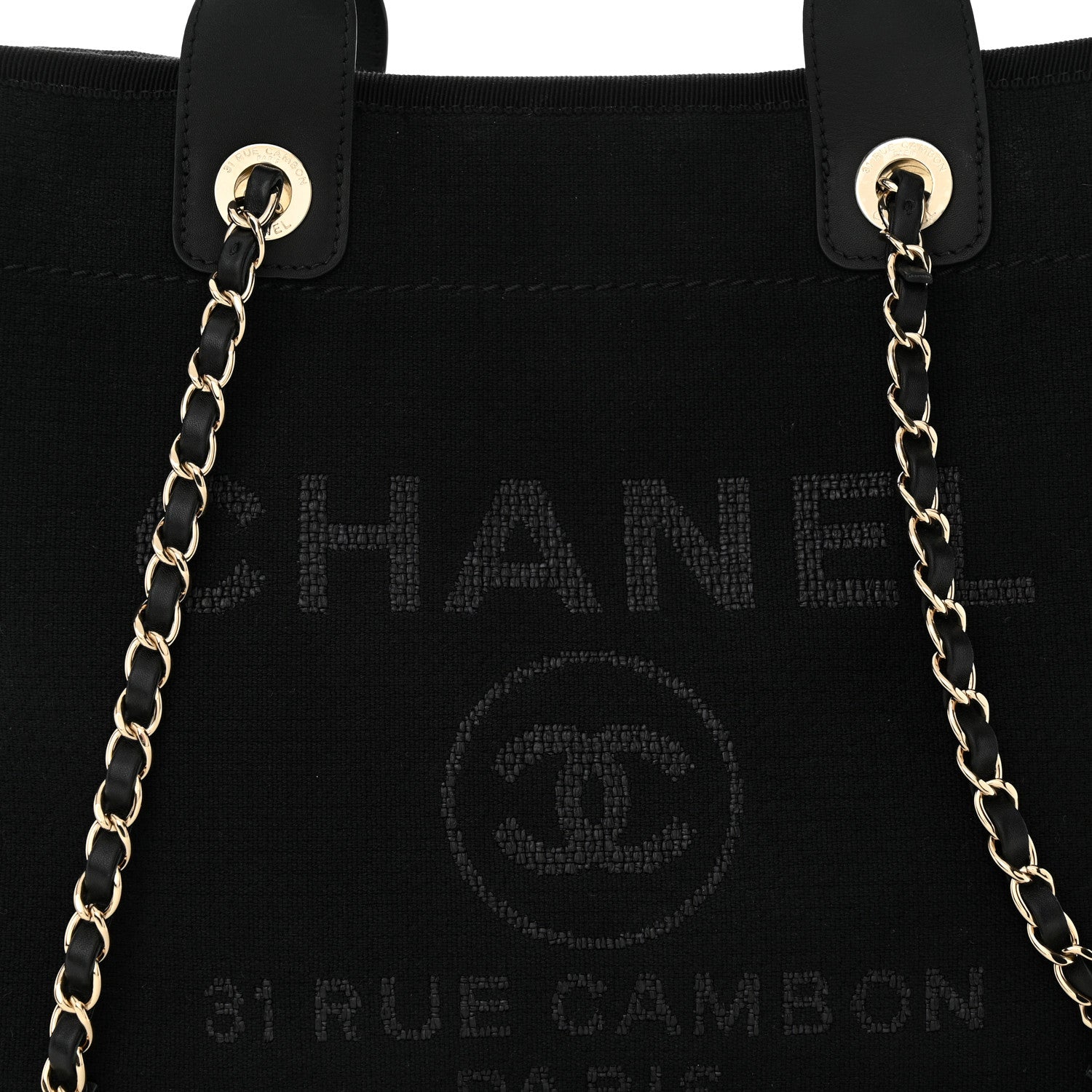 Chanel Mixed Fibers Small Deauville Tote Black 8 of 11