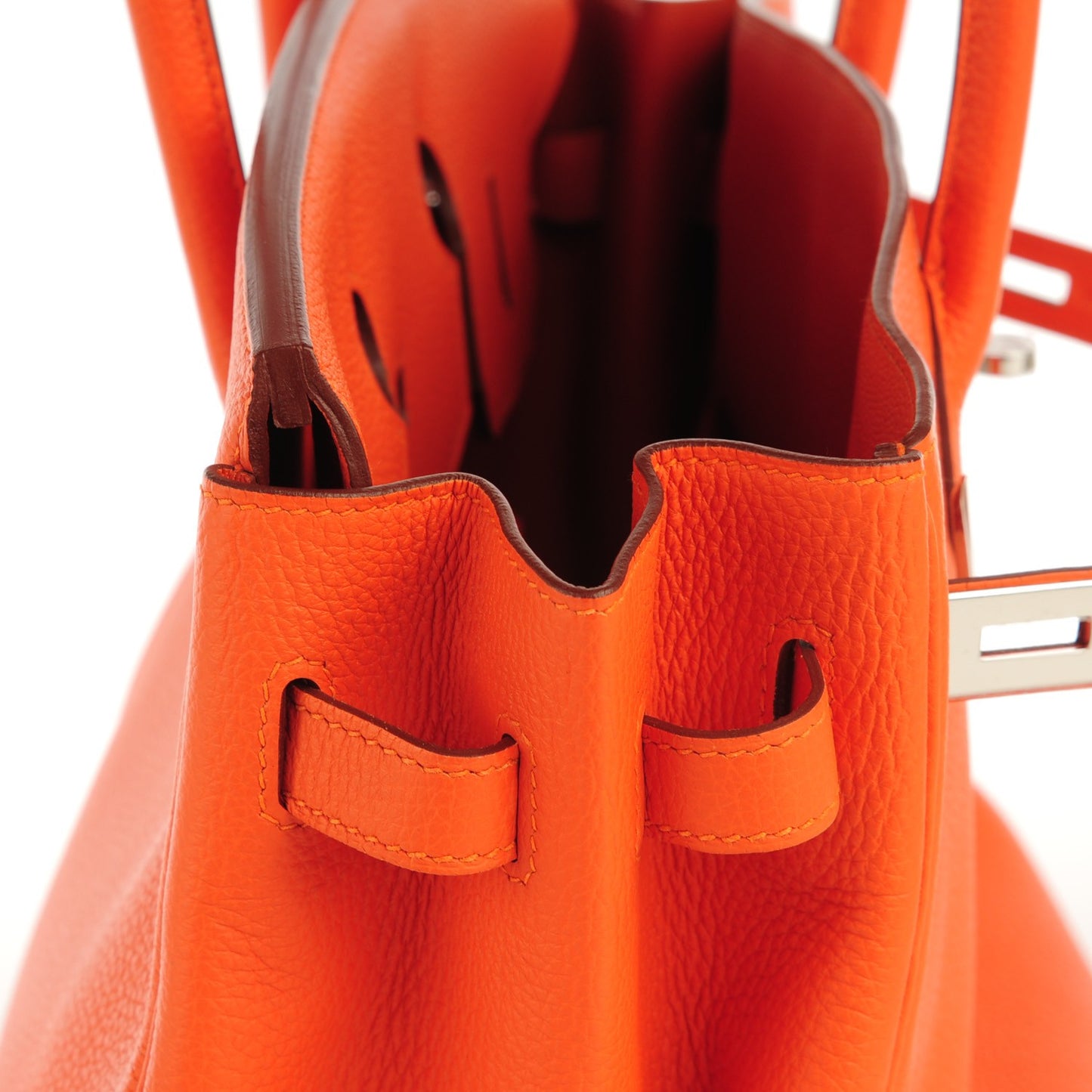 Togo Birkin 35 Feu Orange