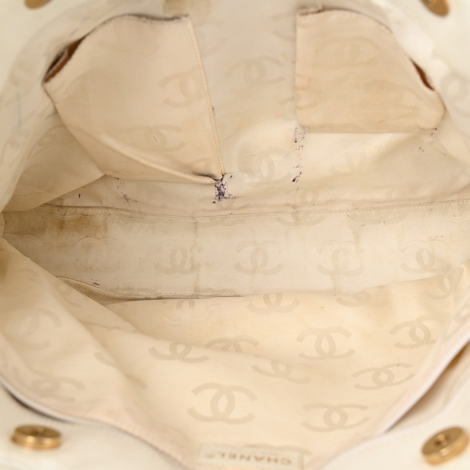 Chanel Caviar CC Timeless Tote White 5 of 23