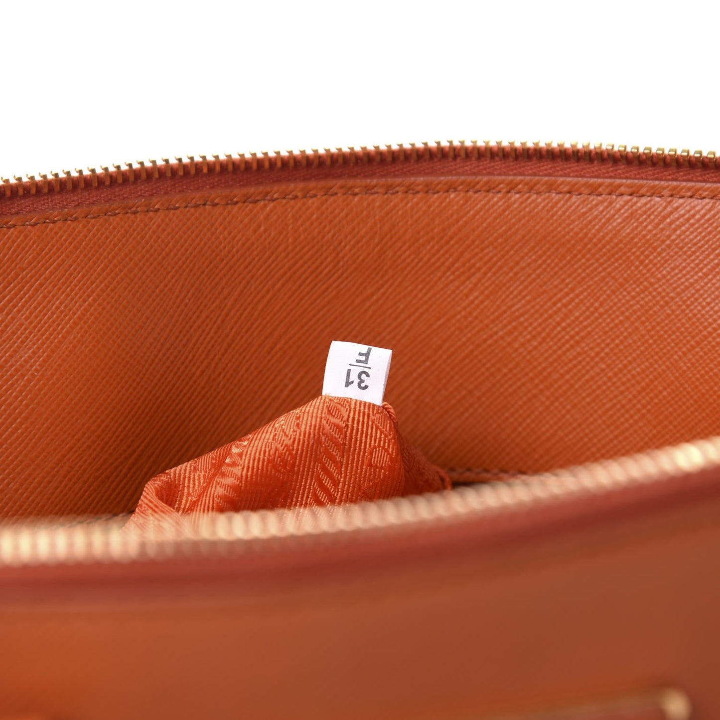 Saffiano Lux Large Promenade Tote Papaya