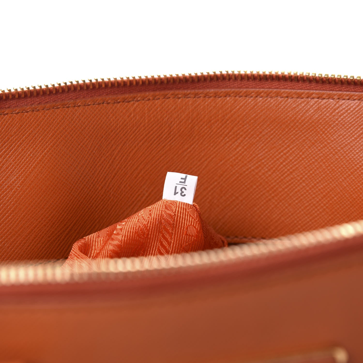 Prada Saffiano Lux Large Promenade Tote Papaya 8 of 9