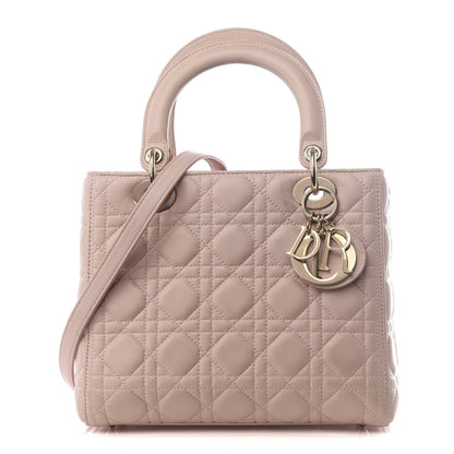 Christian Dior Lambskin Cannage Medium Lady Dior Light Pink 1 of 8