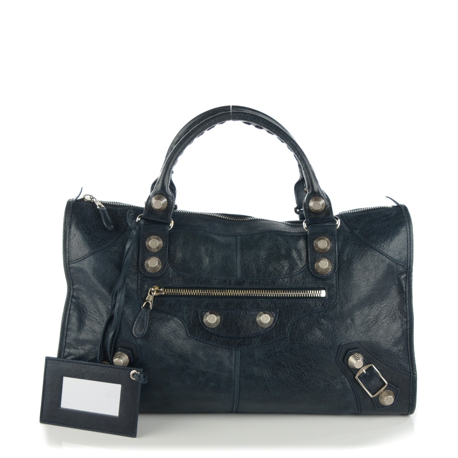 Balenciaga Agneau Giant 21 Silver Hardware Work Dark Night 1 of 7