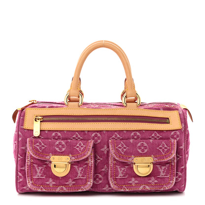 Louis Vuitton Monogram Denim Neo Speedy Fuchsia 1 of 10