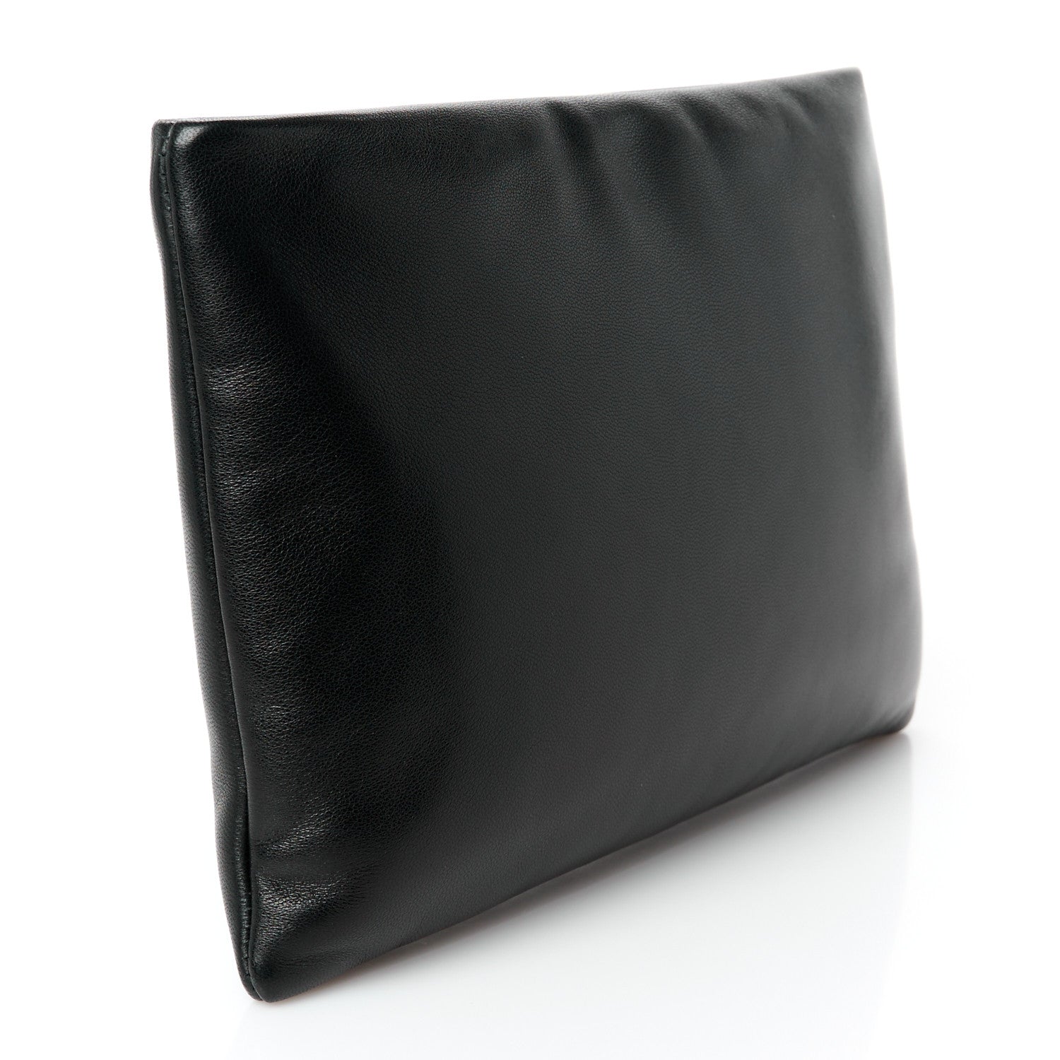 Saint Laurent Lambskin Small Calypso Pouch Black 3 of 8