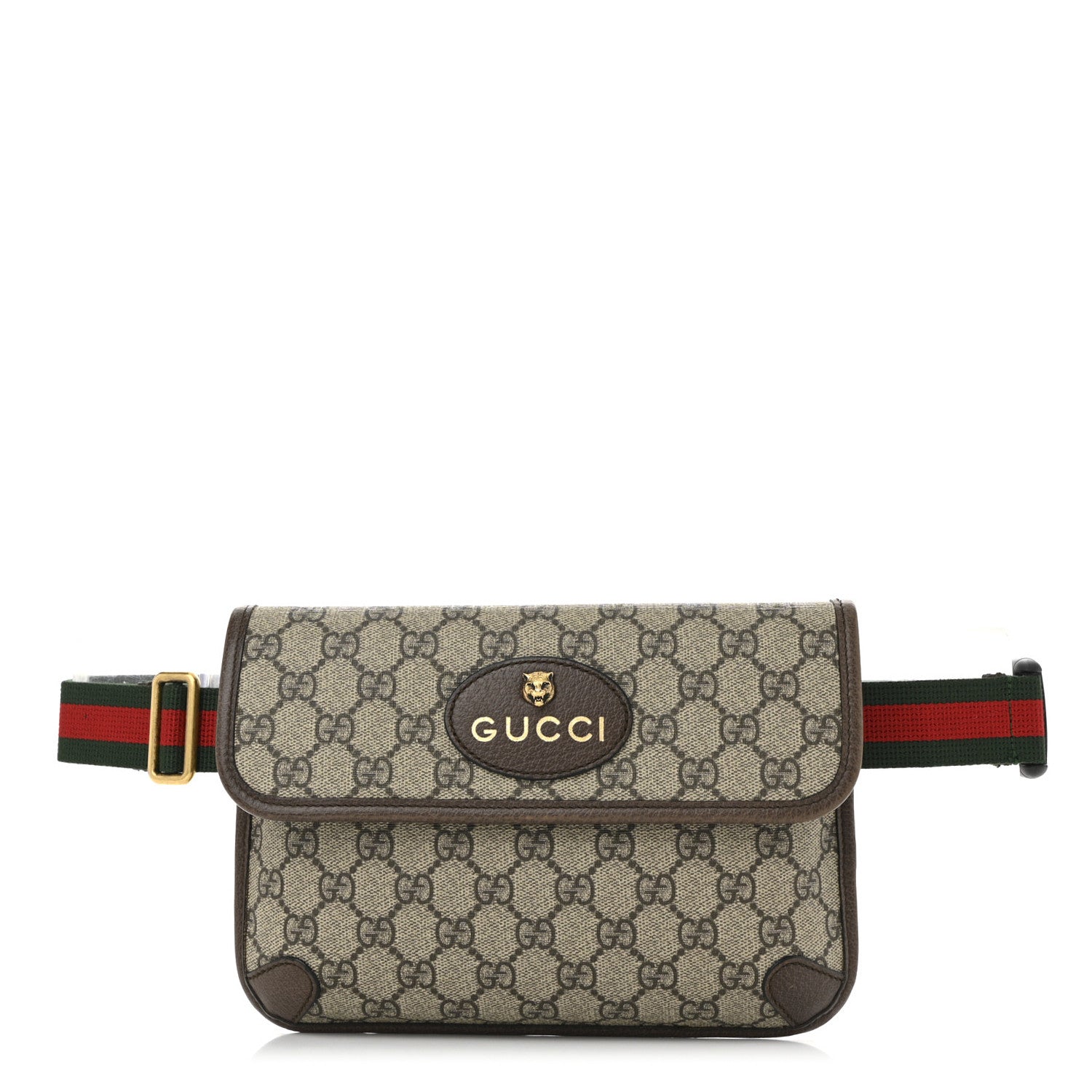 Gucci GG Supreme Monogram Neo Vintage Web Belt Bag Brown 2 of 21