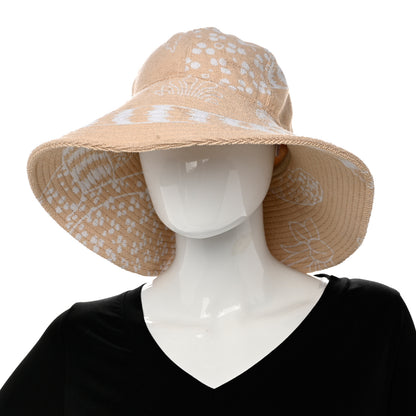 Hermes Terry Cloth Gia Bucket Hat 57 Sable Blanc 2 of 8