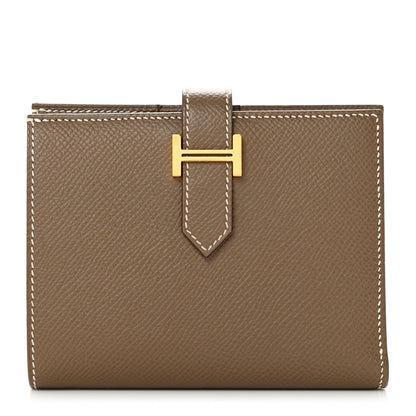 Hermes Epsom Bearn Compact Wallet Etoupe 1 of 7
