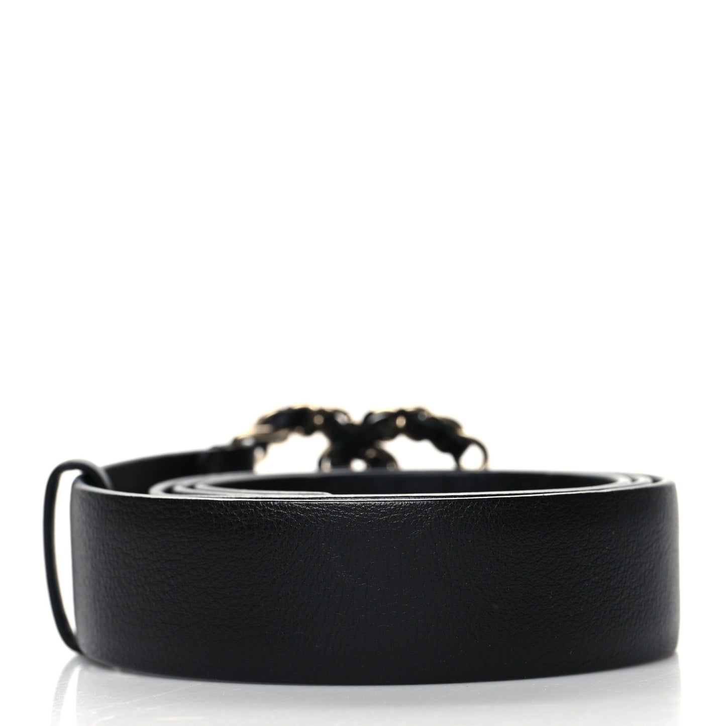 Lambskin CC Chain Belt 85/34 Black