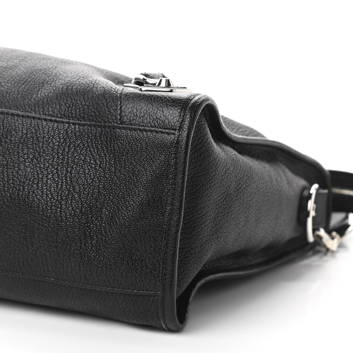 Balenciaga Chevre Silver Metallic Edge Hardware City Black 9 of 9