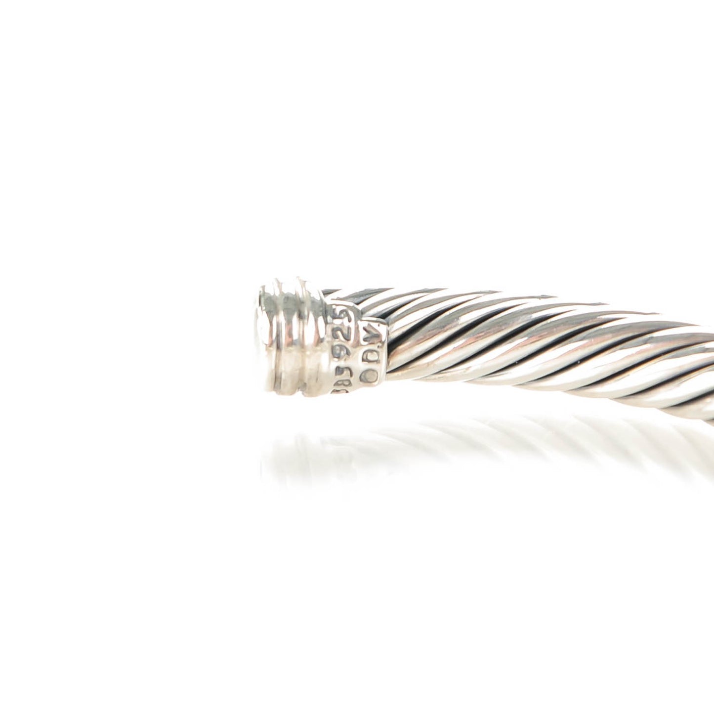 Sterling Silver 14K Yellow Gold 5mm X Station Cable Bracelet