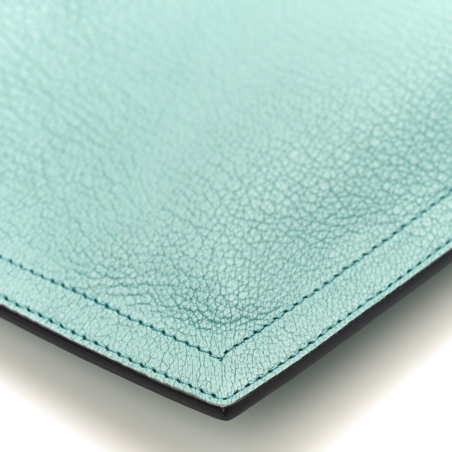 Sugar Goatskin Medium Antigona Pouch Aqua