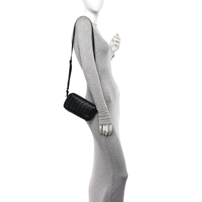 Bottega Veneta Nappa Intrecciato Nodini Mini Crossbody Black 2 of 10