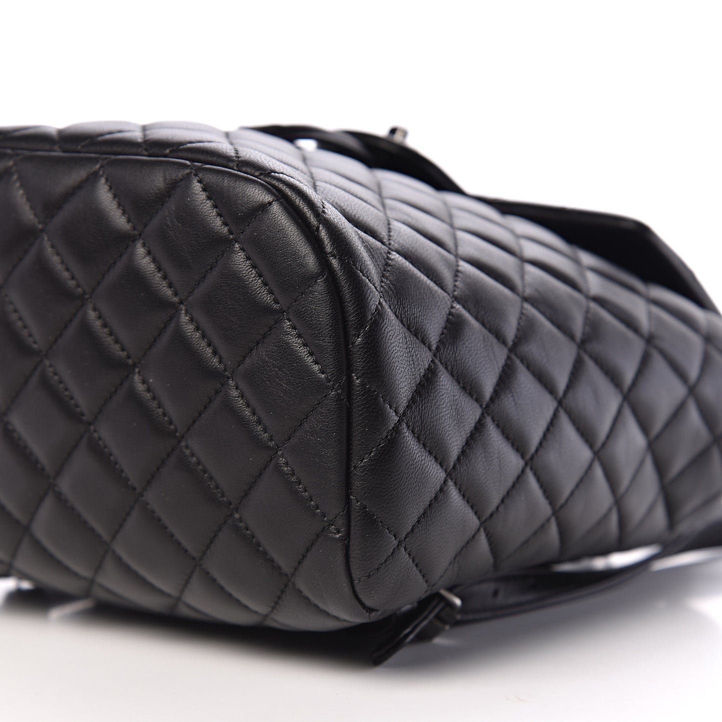 Lambskin Quilted Small Urban Spirit Backpack Black