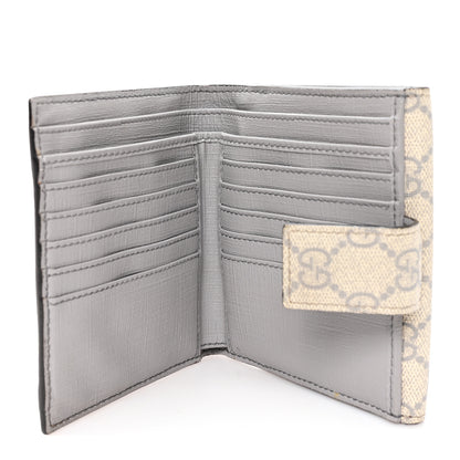 Gucci GG Supreme Monogram GG Pierce French Flap Wallet Ecru Grigio 5 of 10