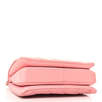 Chanel Lambskin Quilted Small Trendy Chain CC Dual Handle Flap Bag Light Pink 4 of 13
