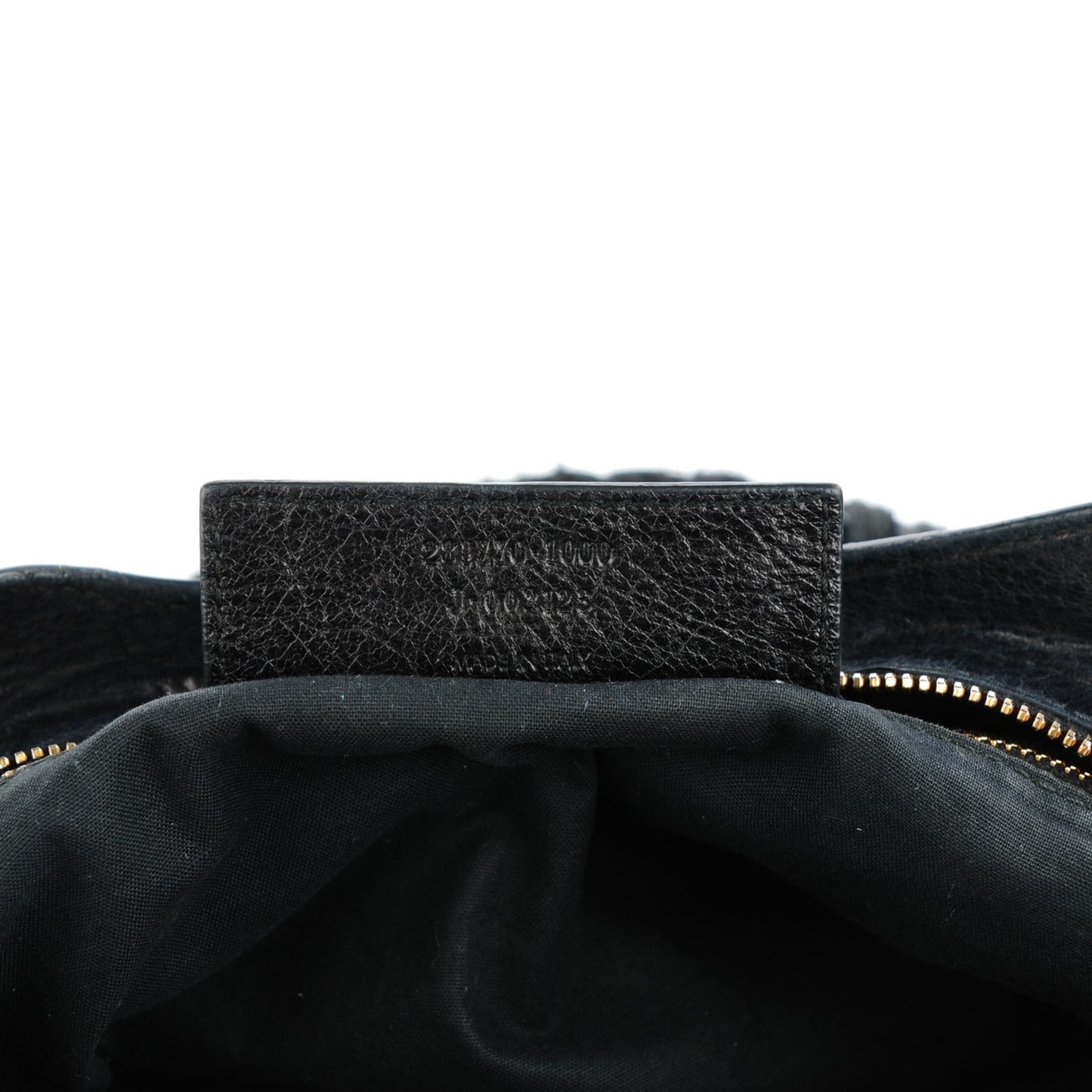 Agneau Canvas Giant 12 Gold Hardware City Black