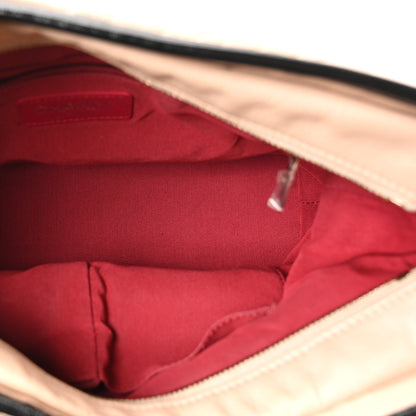 Chanel Aged Calfskin Quilted Medium Gabrielle Hobo Beige Black 5 of 10