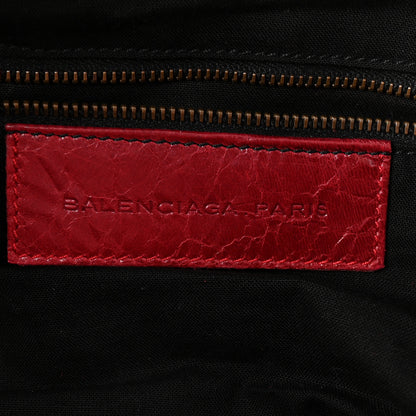 Balenciaga Agneau Classic Hardware Box Bag Cassis 6 of 10