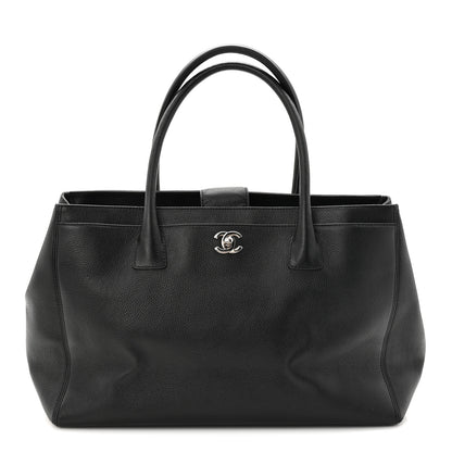 Chanel Calfskin Cerf Executive Shopper Tote Black 1 of 11