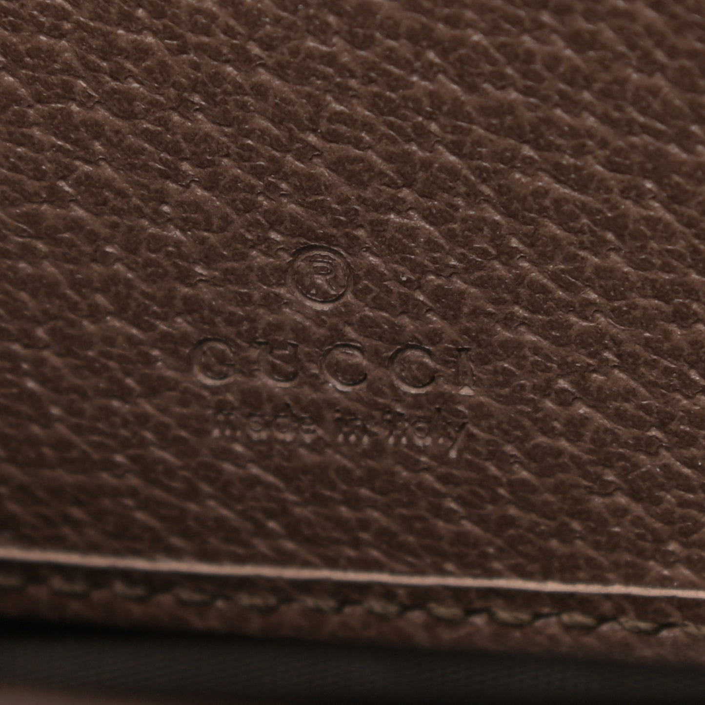 GG Supreme Monogram Web Ophidia Zip Around Wallet Brown