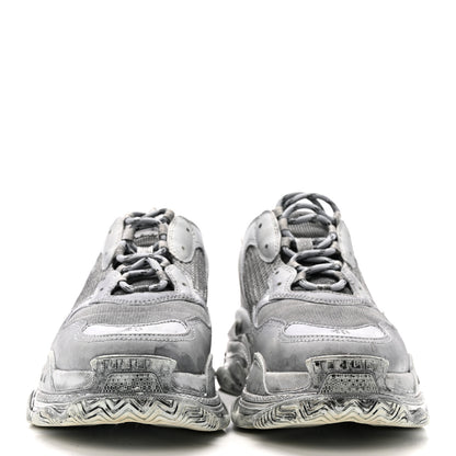 Balenciaga Fabric Mesh Dyed Mens Triple S Sneakers 45 Grey 3 of 13