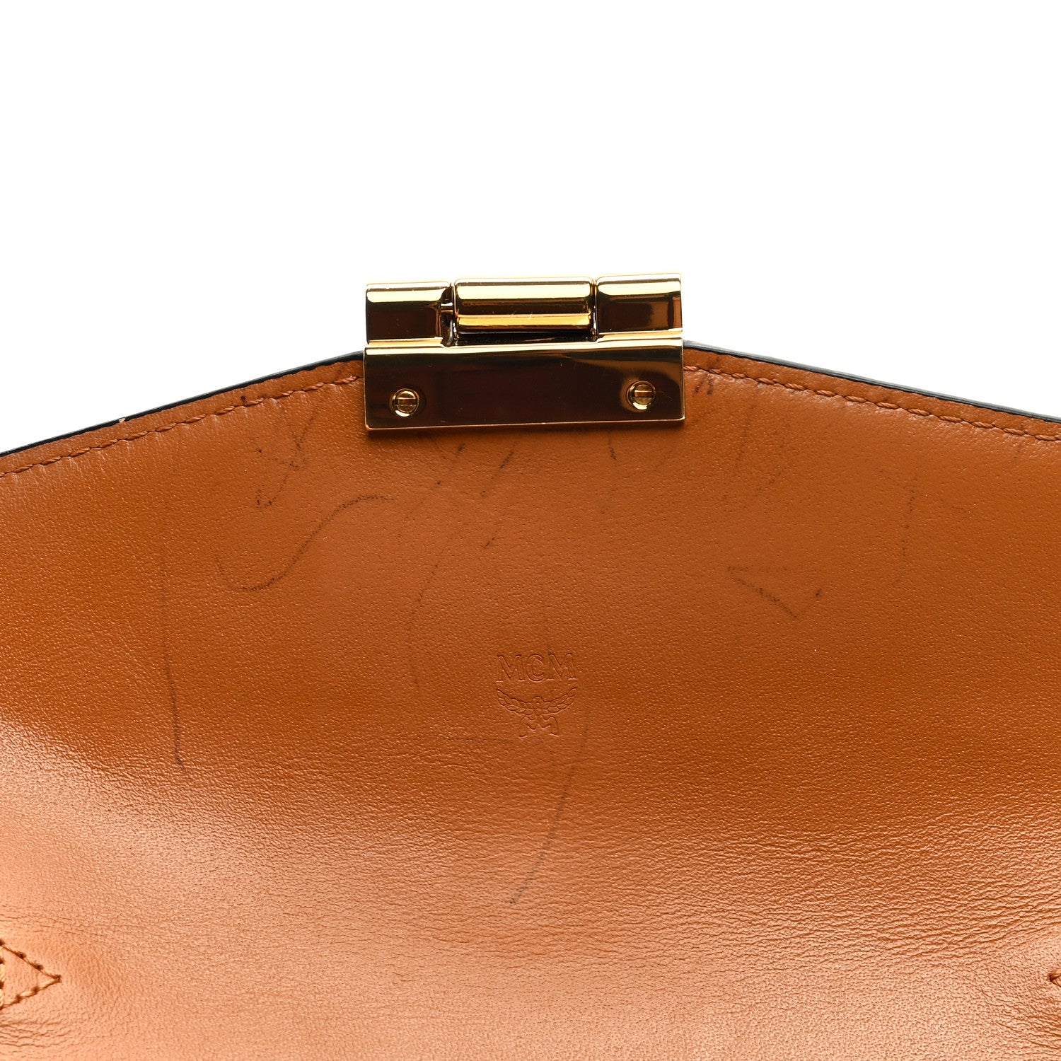 MCM Visetos Large Patricia Wallet On Chain Cognac 10 of 10