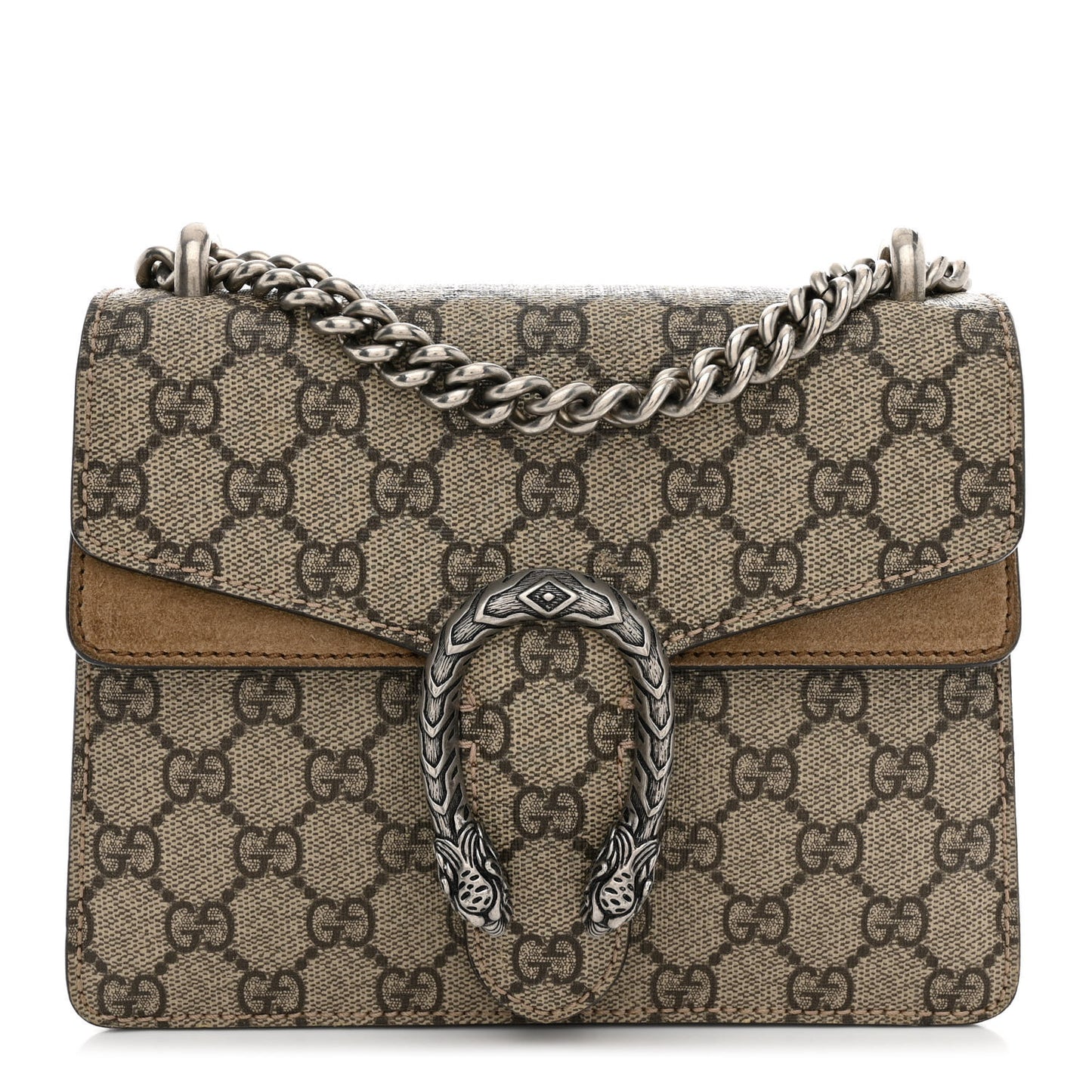 GG Supreme Monogram Mini Dionysus Shoulder Bag Taupe