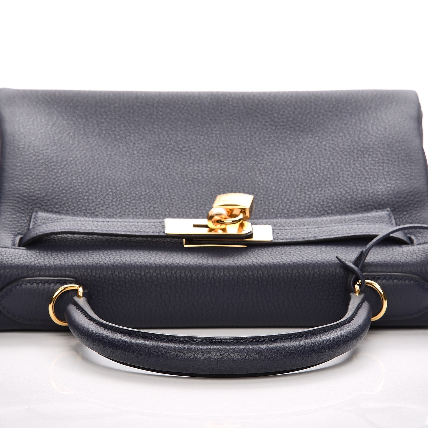 Hermes Togo Kelly Retourne 28 Bleu Nuit 26 of 33