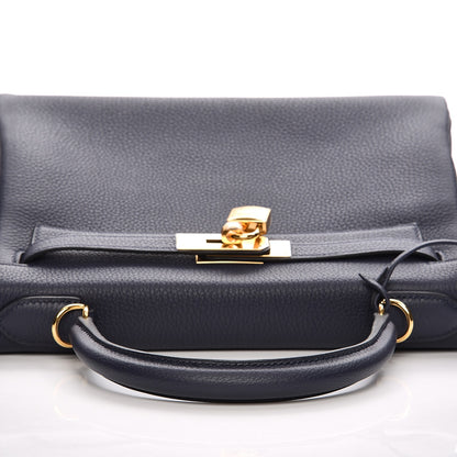 Hermes Togo Kelly Retourne 28 Bleu Nuit 26 of 33